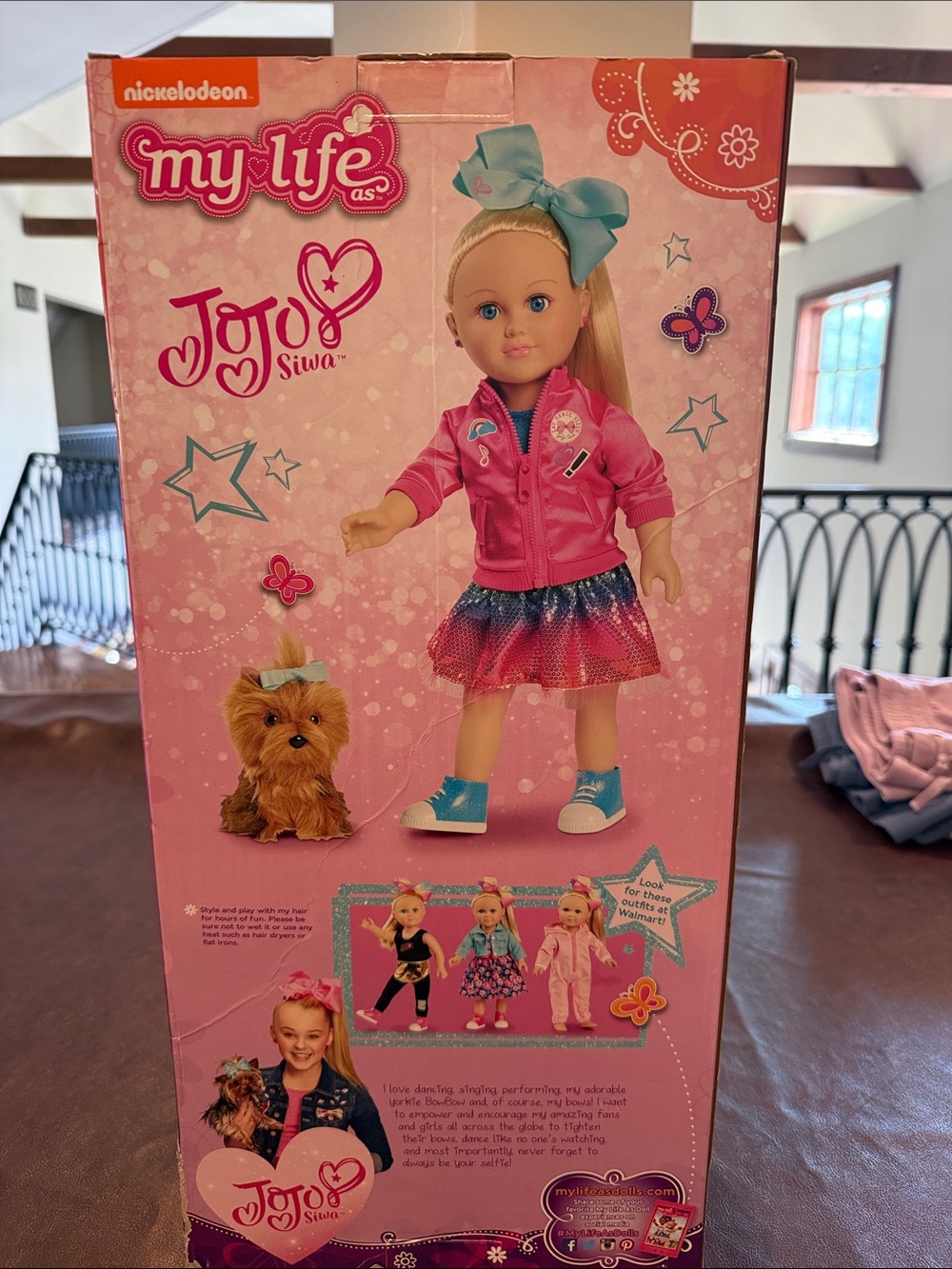 My Life As Jojo Siwa 18 Inch Doll And Plush Dog Bowbow 2017 Bomber Jacket - Picture 3 of 5
